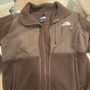 Brown north face jacket
